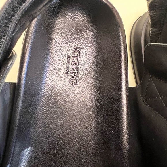 Iceberg Black Platform Sandals with Chunky Sole - Picture 7 of 9